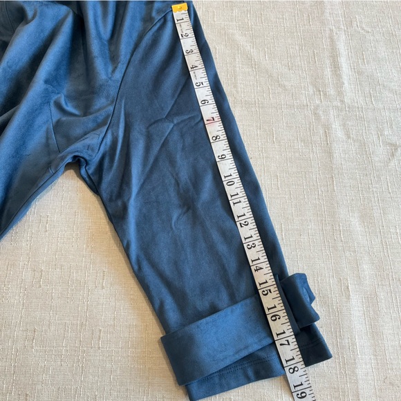 NWT Soft Surroundings Rani Stretch Faux Vegan Suede Dress 3/4 Sleeves - Picture 13 of 16